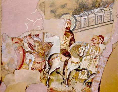 Fresco of Justinian II